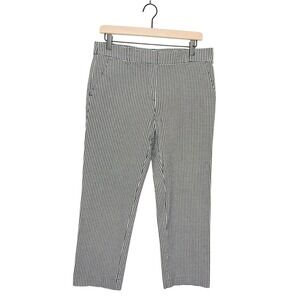 Ann Taylor LOFT Riviera Slim Cropped Business Casual Trouser Pants Gingham Plaid